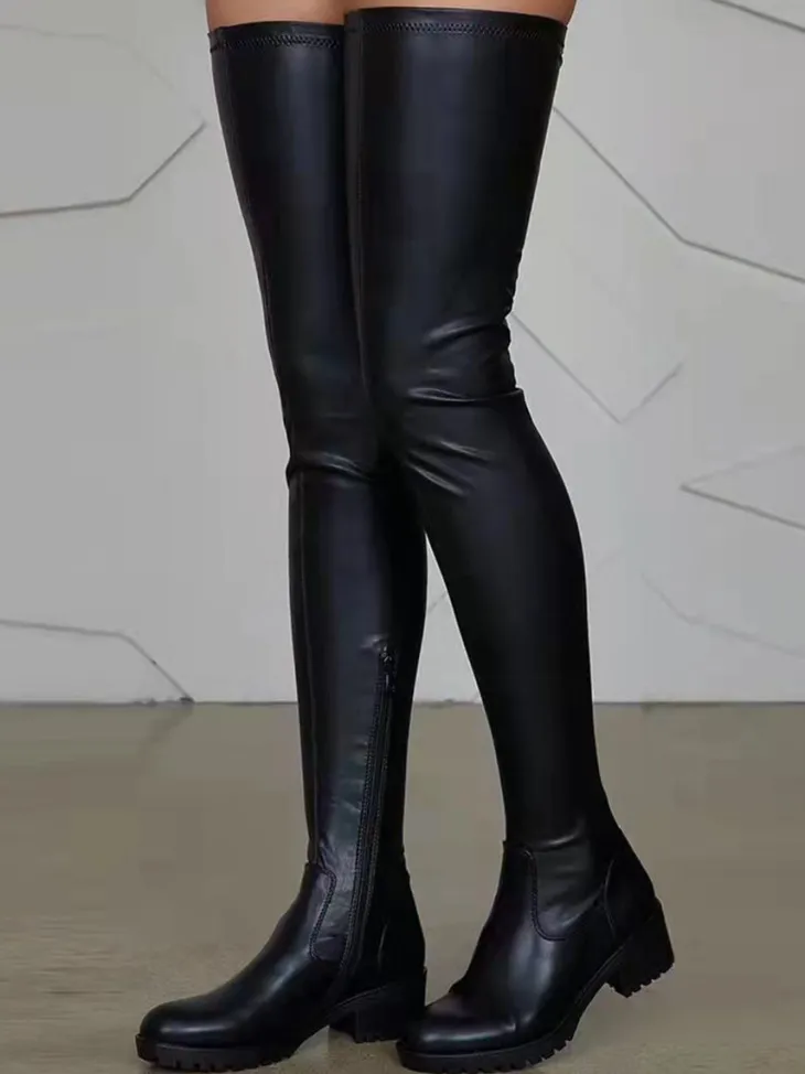 Round Toe Riding Boots