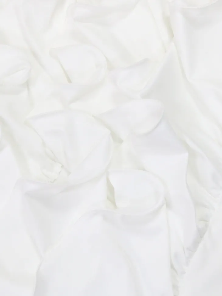 Ruffled Asymmetrical Ruched Cami Dress