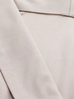 Sleeveless Polo Collar Cinched Waist Swing Dress