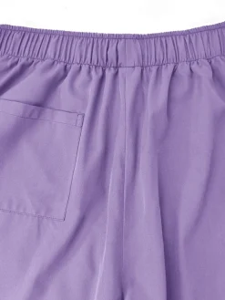 Solid Color Top Straight Leg Pants Set