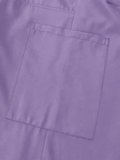 Solid Color Top Straight Leg Pants Set
