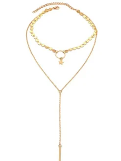 Star Decoration Tassels Necklaces