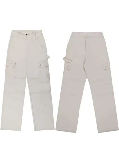 Street-Style Straight Fit Distressed Skinny Jeans