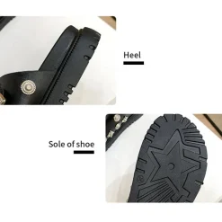 Studded Metal Rivet Flat Slide