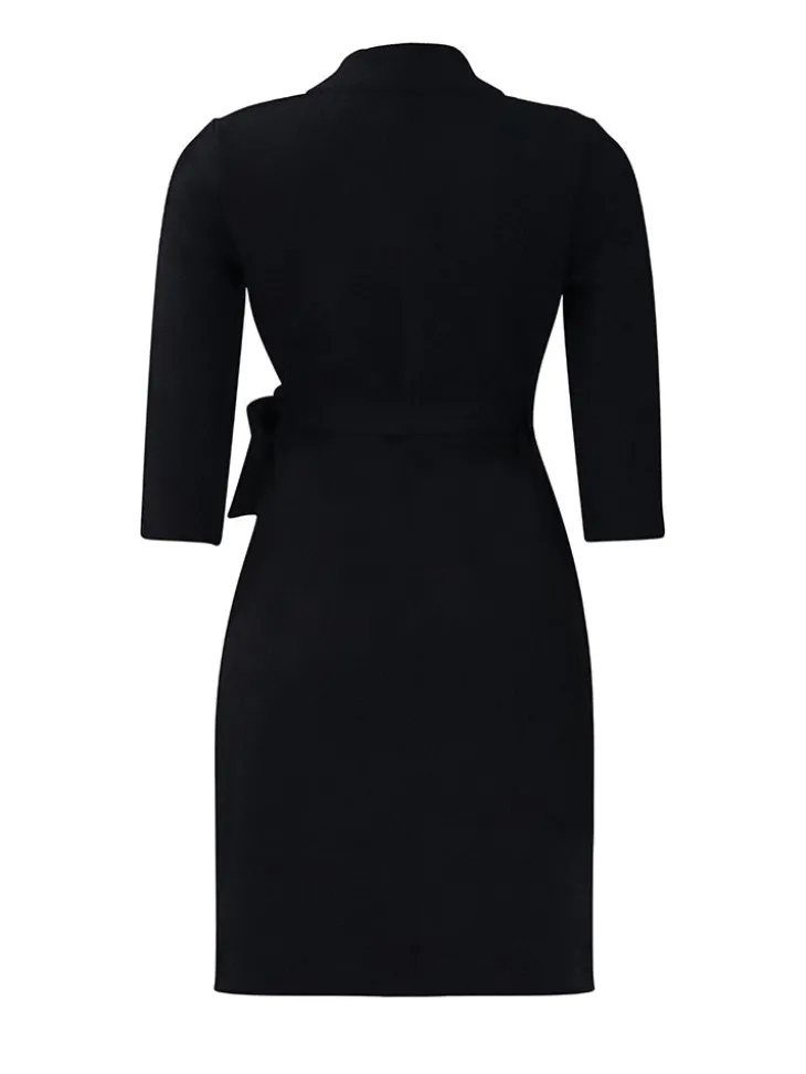 Tie Waist Pleated Midi Dress