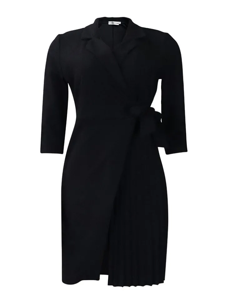 Tie Waist Pleated Midi Dress