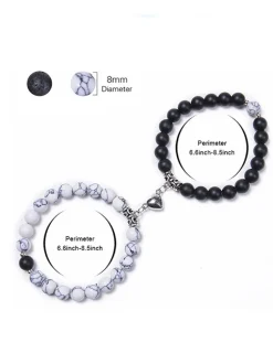 Two Piece Magnetic Attraction Couple Bracelets
