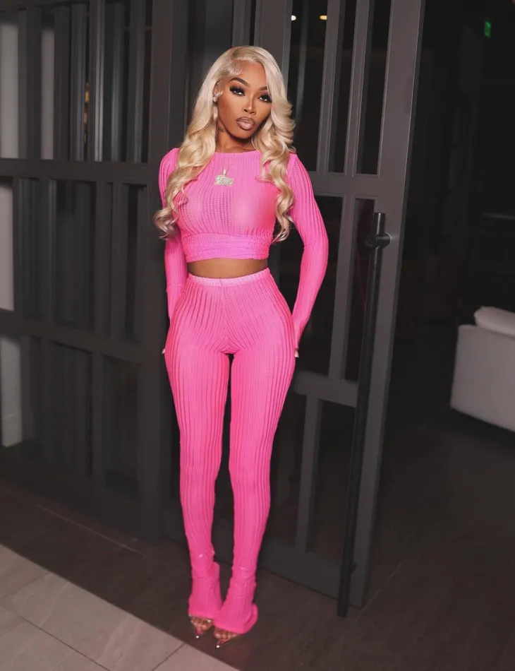 Two Piece Mesh Long Sleeve Crop Top Pants