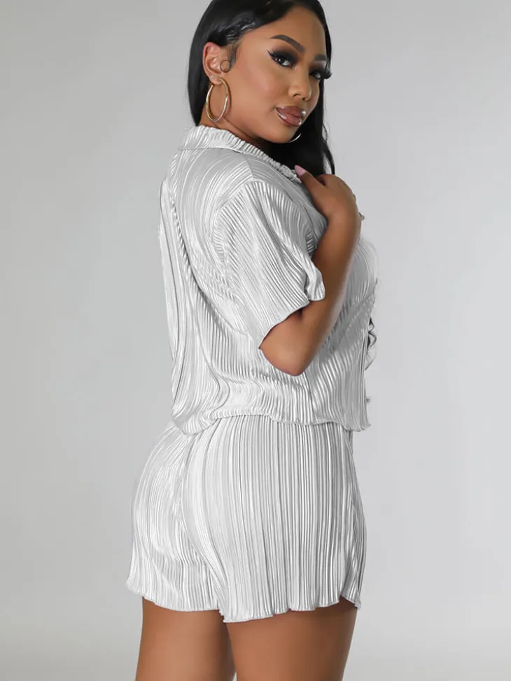 Two Piece Short Sleeve Shirts Shorts