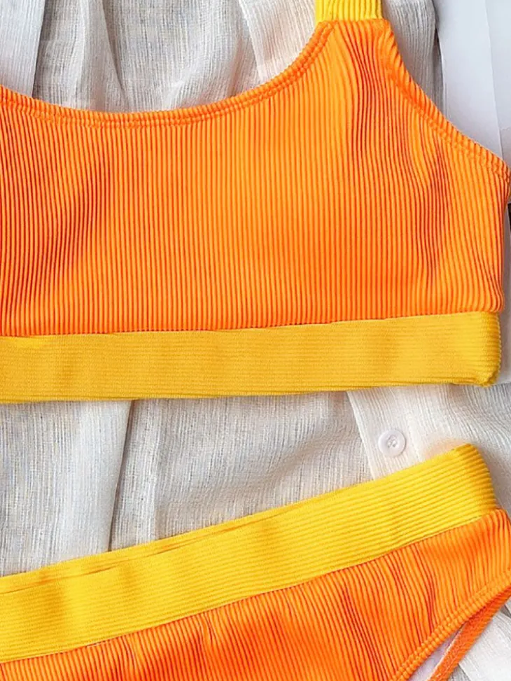 Two Piece Tank Top Brief Swimsuit