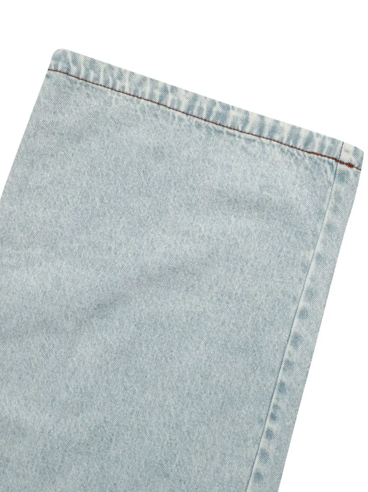 Two Pieces Sleeveless Denim Pants Set