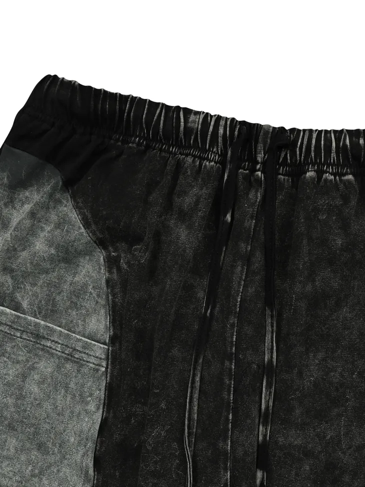 Two Pieces Solid Color Ruched Pants Set