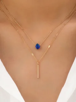 Two-Piece Double Layer Necklace Set