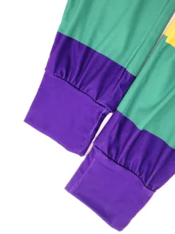 Two-Piece Striped Short Sleeve Top Pants Set