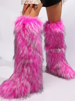 Y2K Winter Knee-High Snow Boots