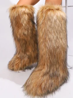 Y2K Winter Knee-High Snow Boots